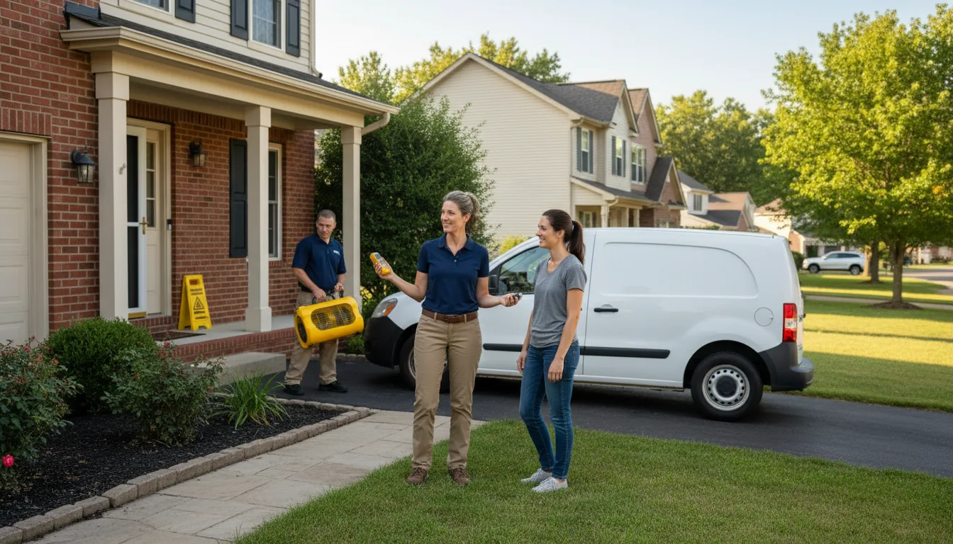 Residential water damage restoration in Abbeville, MS